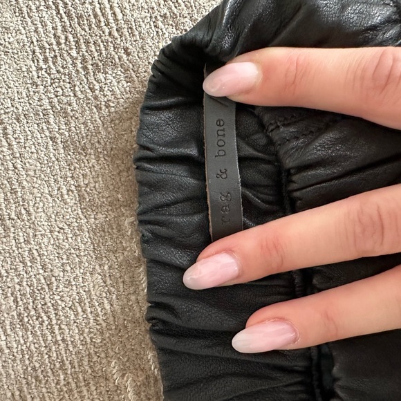 Rag & bone leather shorts - Picture 4 of 7